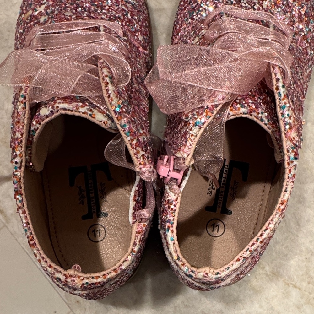 Sparkly Multicolor Kids Boots - Picture 2 of 5
